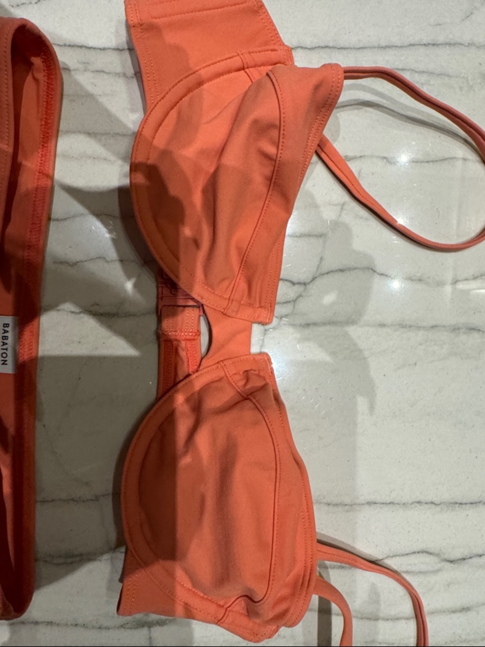 Aritzia Babaton- Coral Adjustable Balconette high rise Bikini Set - Picture 4 of 12